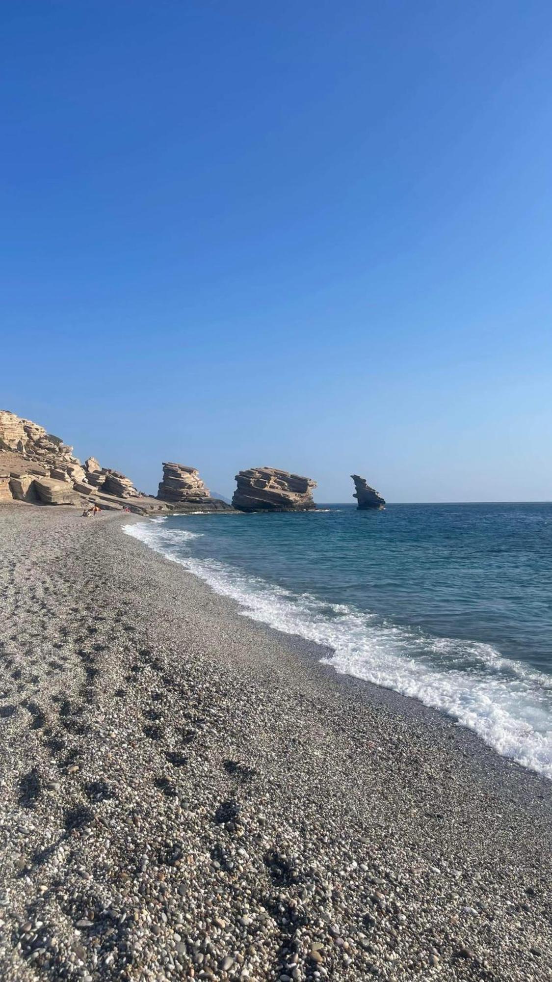 Almyrida Sands Luxury Stone Villa Xirosternion Bagian luar foto