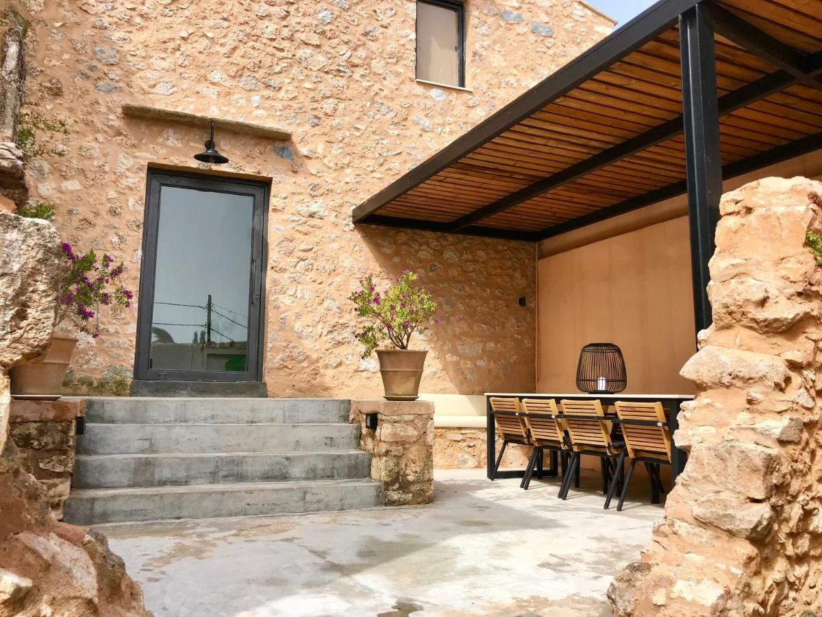 Almyrida Sands Luxury Stone Villa Xirosternion Bagian luar foto