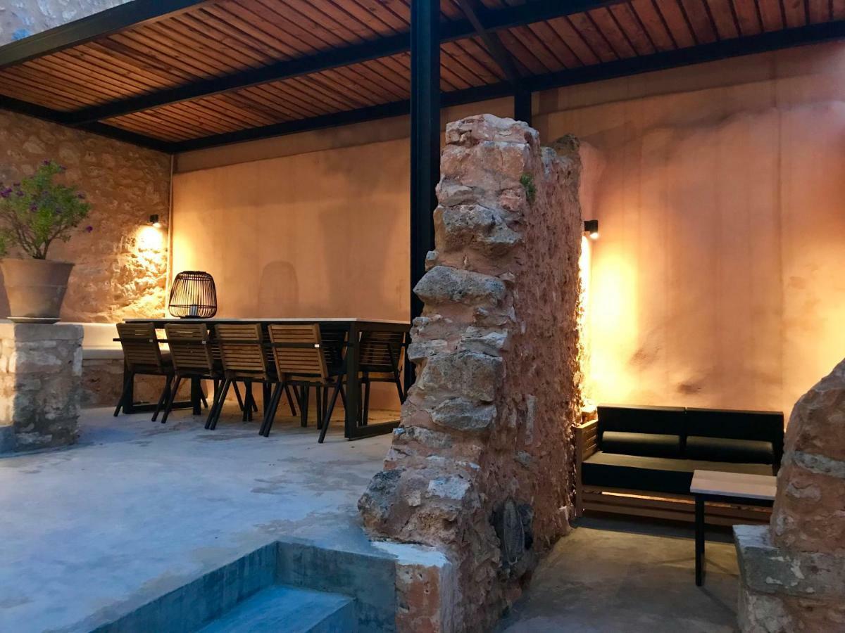 Almyrida Sands Luxury Stone Villa Xirosternion Bagian luar foto