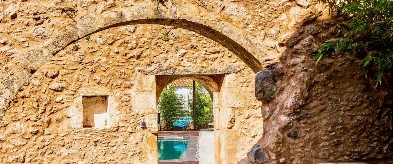 Almyrida Sands Luxury Stone Villa Xirosternion Bagian luar foto